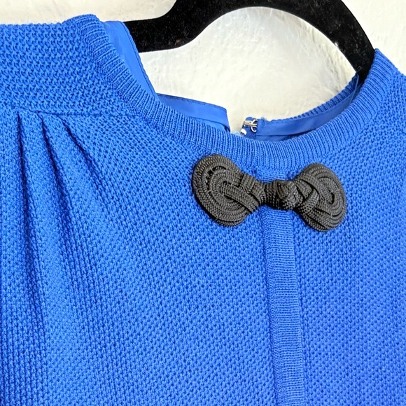 Ciao Vintage Wool Dress Royal Blue Sz 12 - Picture 7 of 8